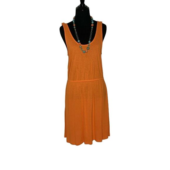 H&M orange tank top mini dress Size Small S - Picture 9 of 11